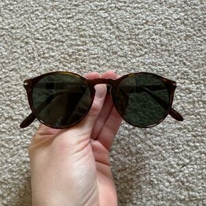 Persol Brown Tortoise Shell Round Sunglasses